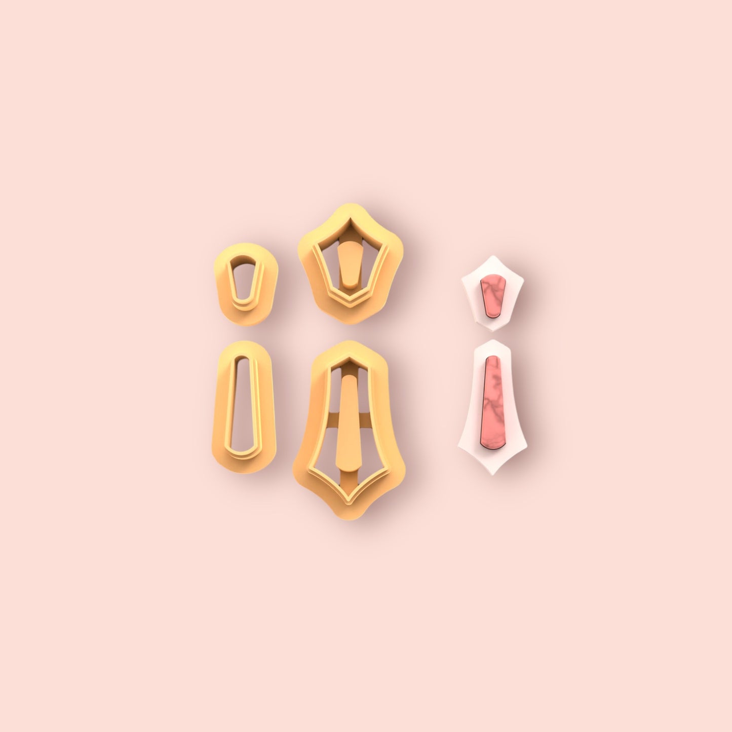 Boho con piedras A cortador de arcilla polimerica