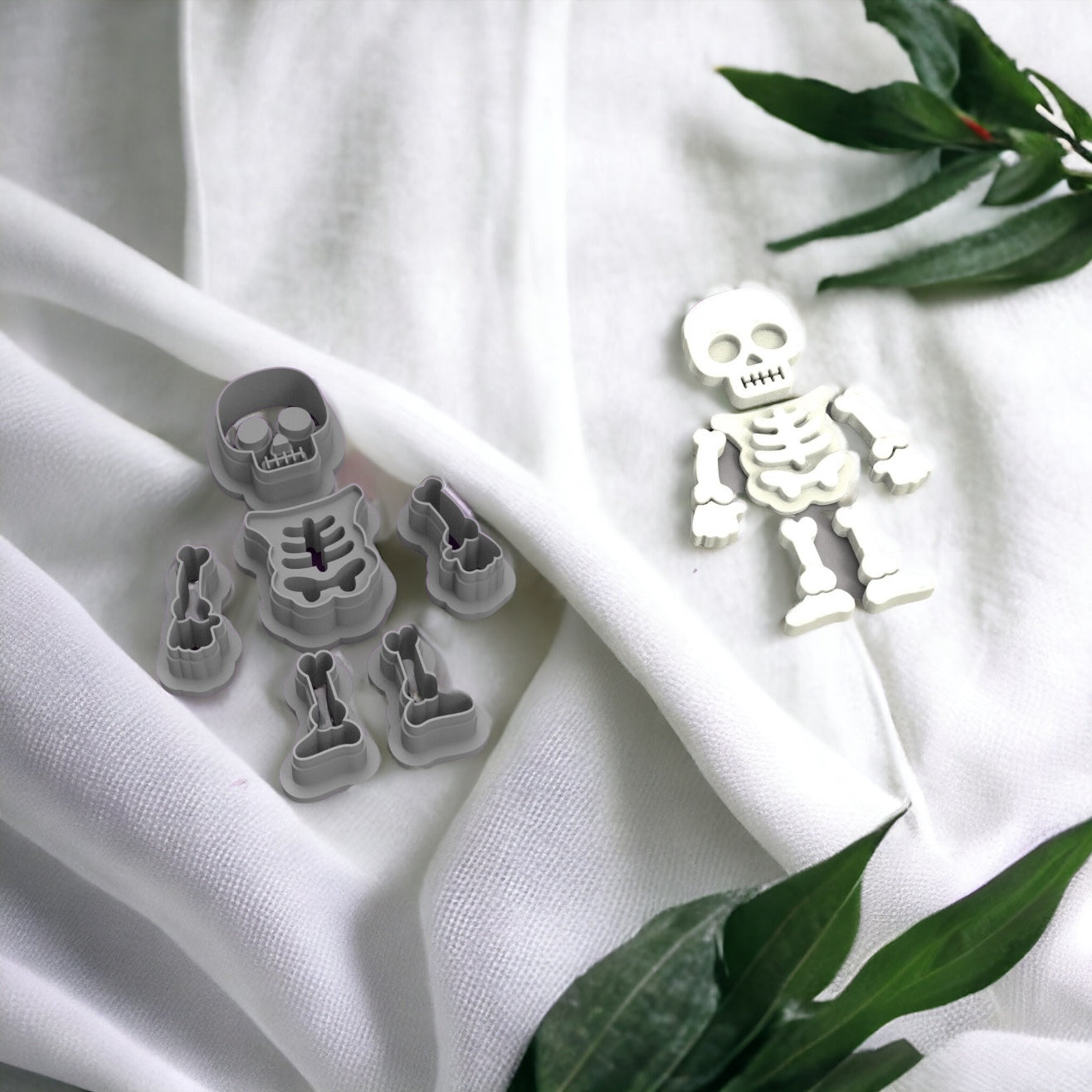 Découpeur de squelette pour réaliser des boucles d'oreilles en pâte polymère