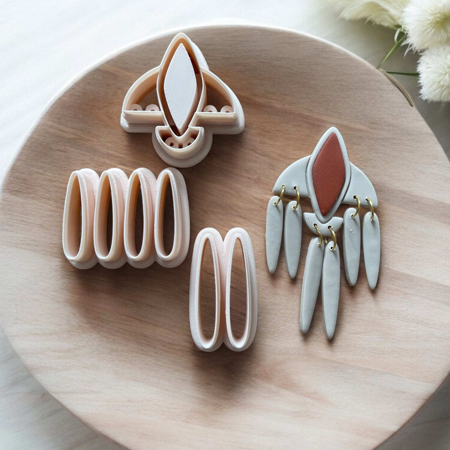 Helyn - Cortador para hacer pendientes de arcilla polimérica