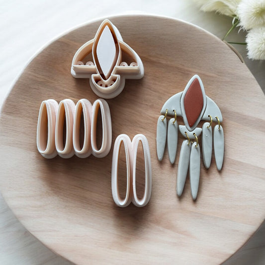 Helyn - Cortador para hacer pendientes de arcilla polimérica