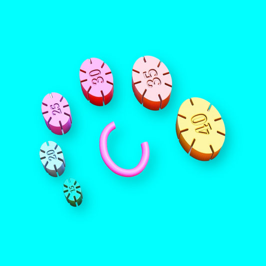 Ferramenta oval para fazer aros de corte de argila de polímero