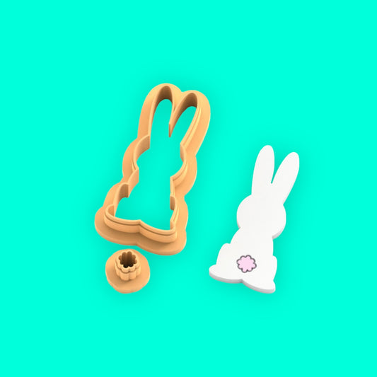 Rabbit polymer clay cutter