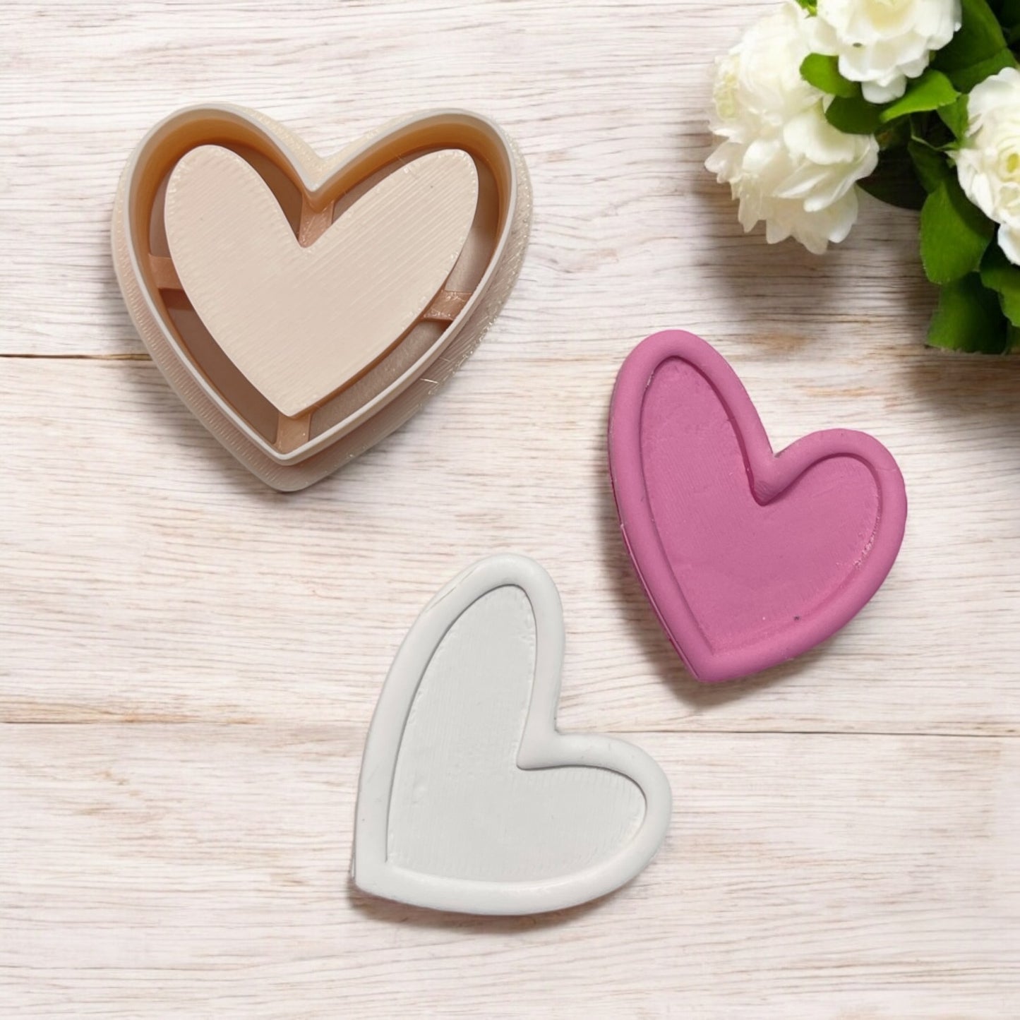 Corazón boho 5 - Cortador para hacer pendientes de arcilla polimérica