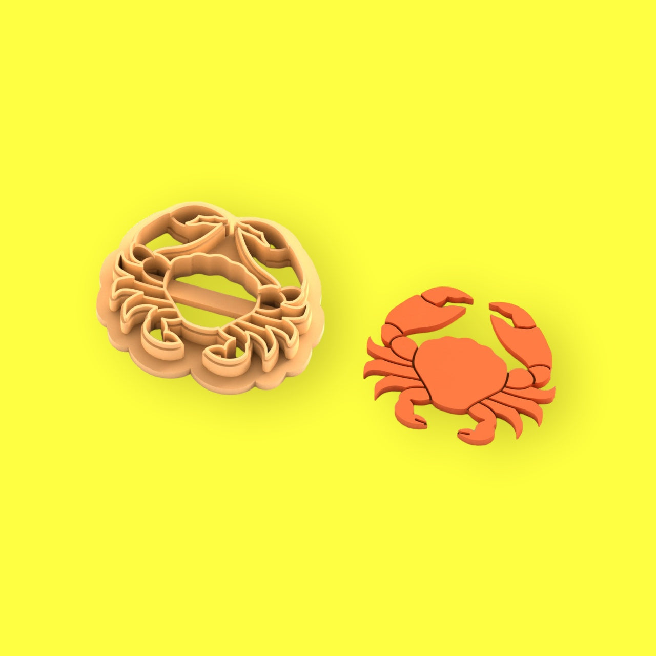 Polymer clay cutter crab