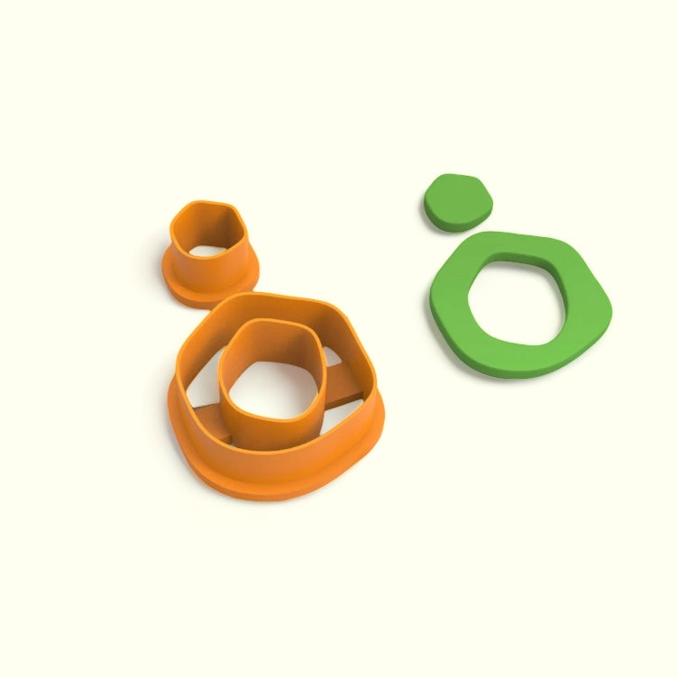 Cortador de donut orgânico argila de polímero Ede