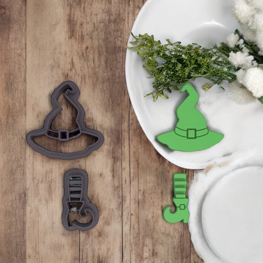 Emporte-pièce sorcière Halloween pour réaliser des boucles d'oreilles en pâte polymère