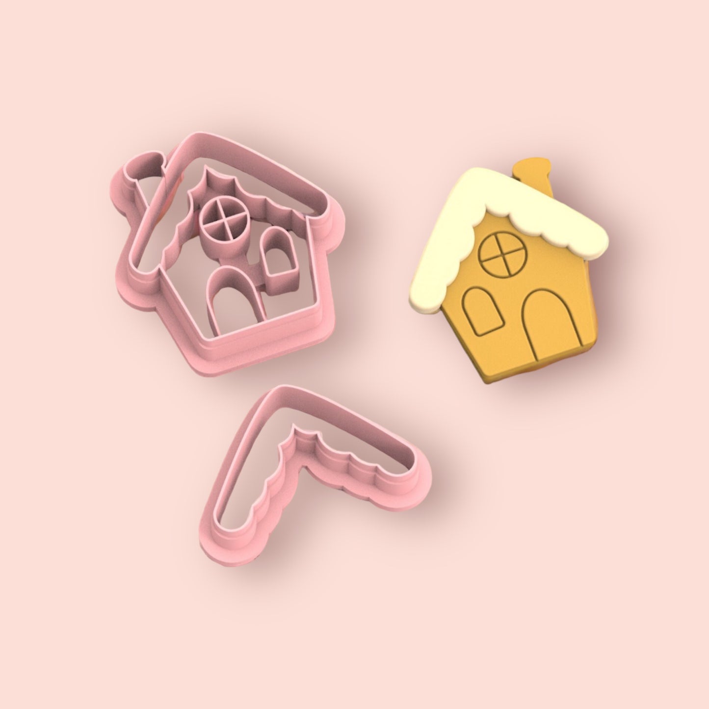 Cortador casa gengibre  para hacer pendientes de arcilla polimerica