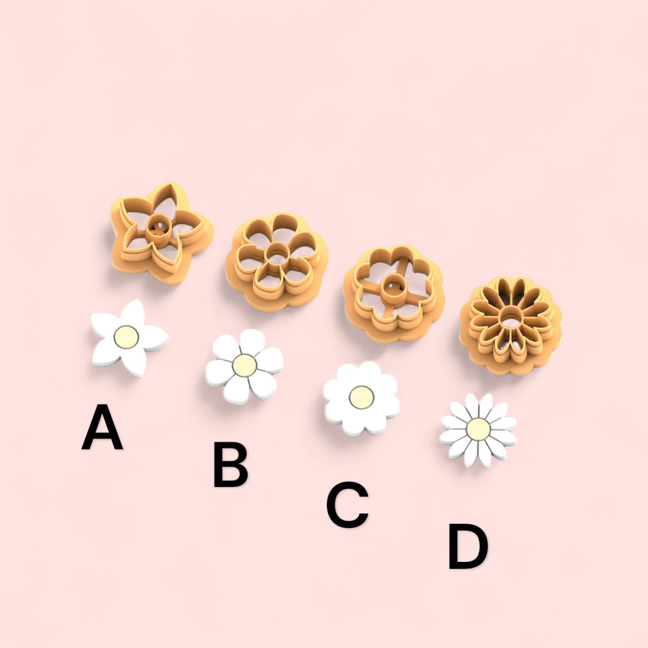 Cortador arcilla polimérica | Flor C