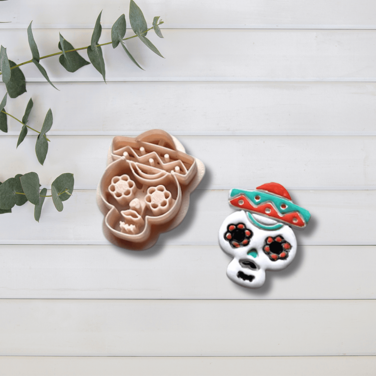 Cortador Arcilla Polimérica| calavera mexicana halloween 202540 | Minipekas