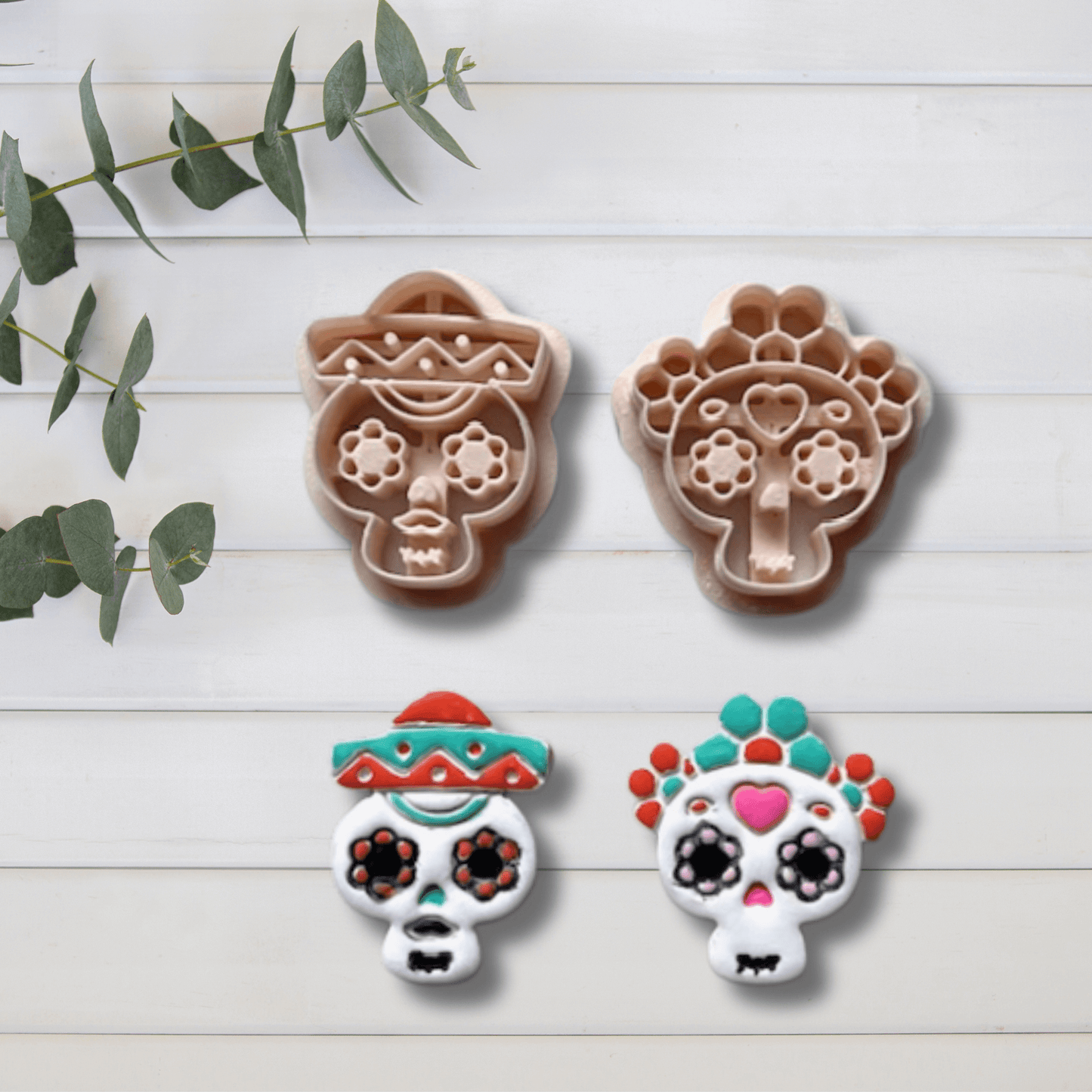 Cortador Arcilla Polimérica| calavera mexicana halloween 202540 | Minipekas