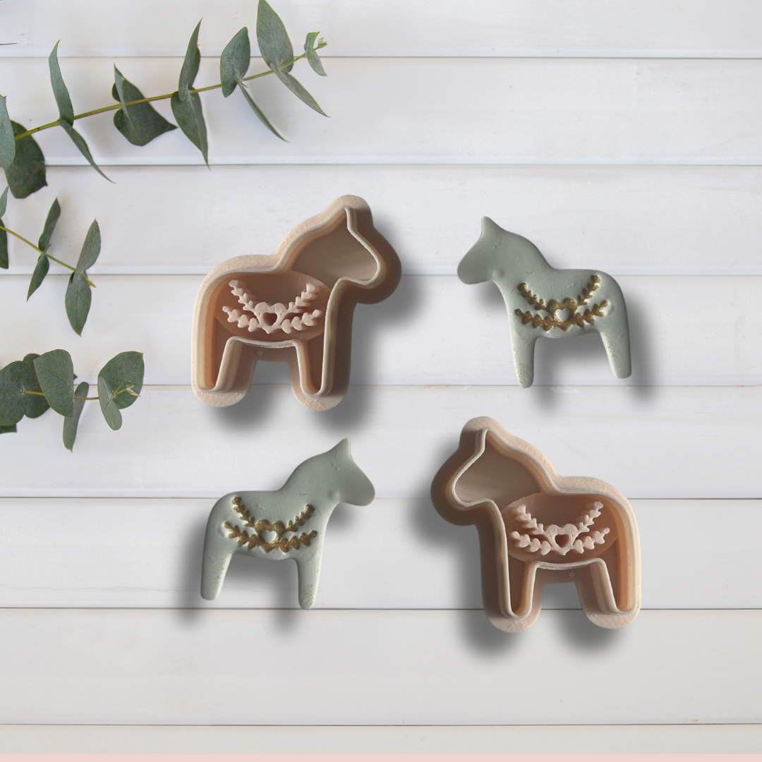 Cortador Arcilla Polimérica| Caballo Nordico Christmas 2025334 | Minipekas