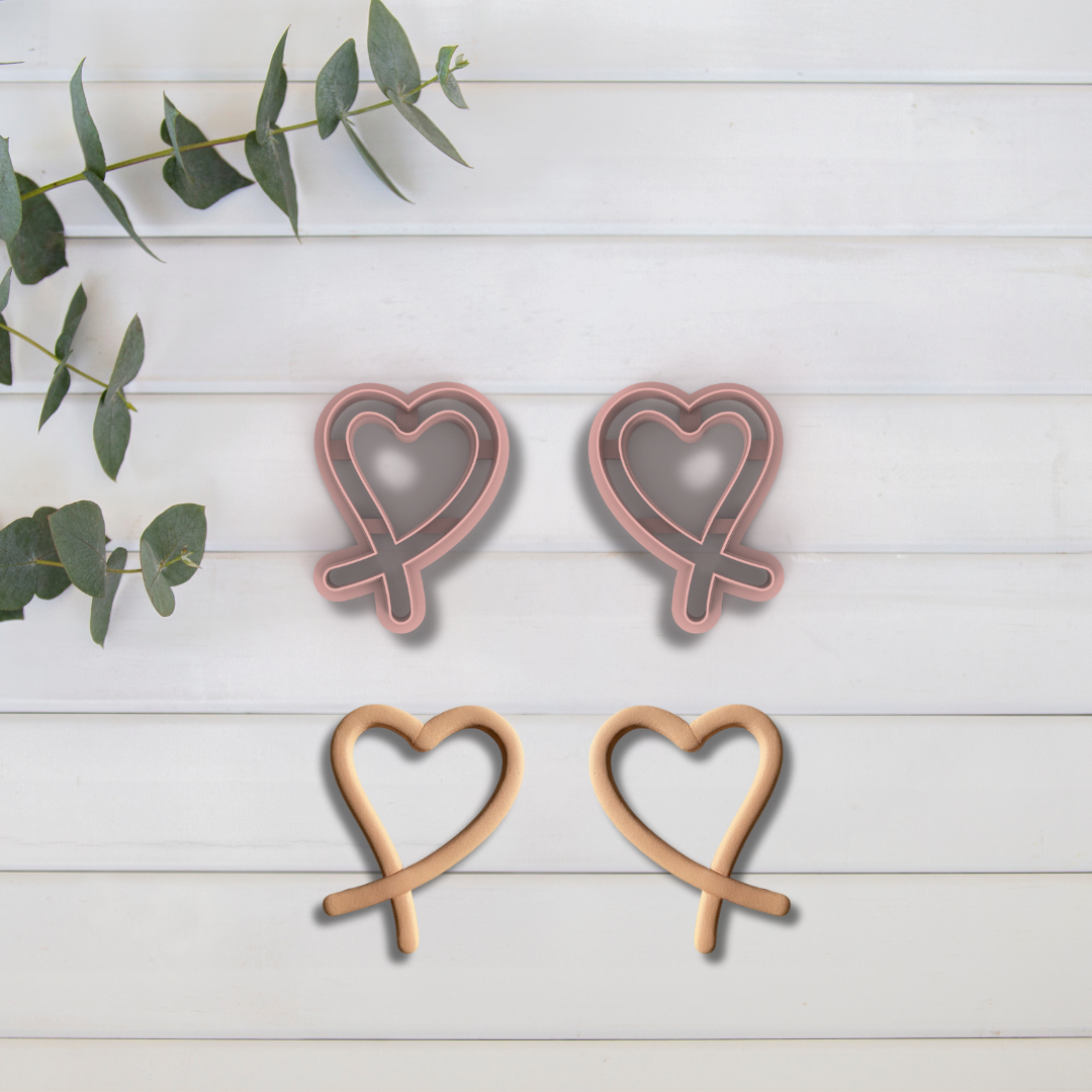 Cortador Arcilla Polimérica| Heart Ribbon 2025364 | Minipekas