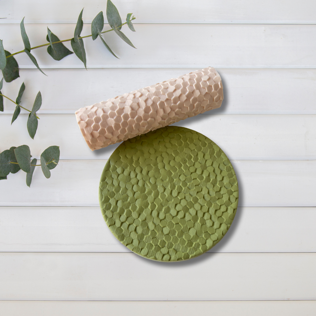 Rodillo textura 127 efecto hexagono