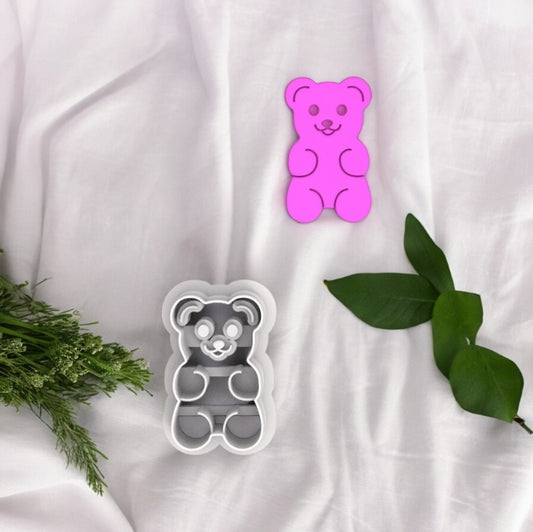 Cortador oso gominola  para hacer pendientes de arcilla polimerica