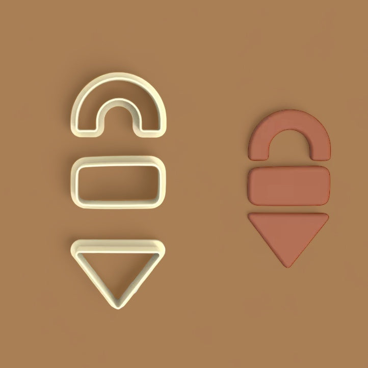 Cortador organic combo C  de arcilla polimérica