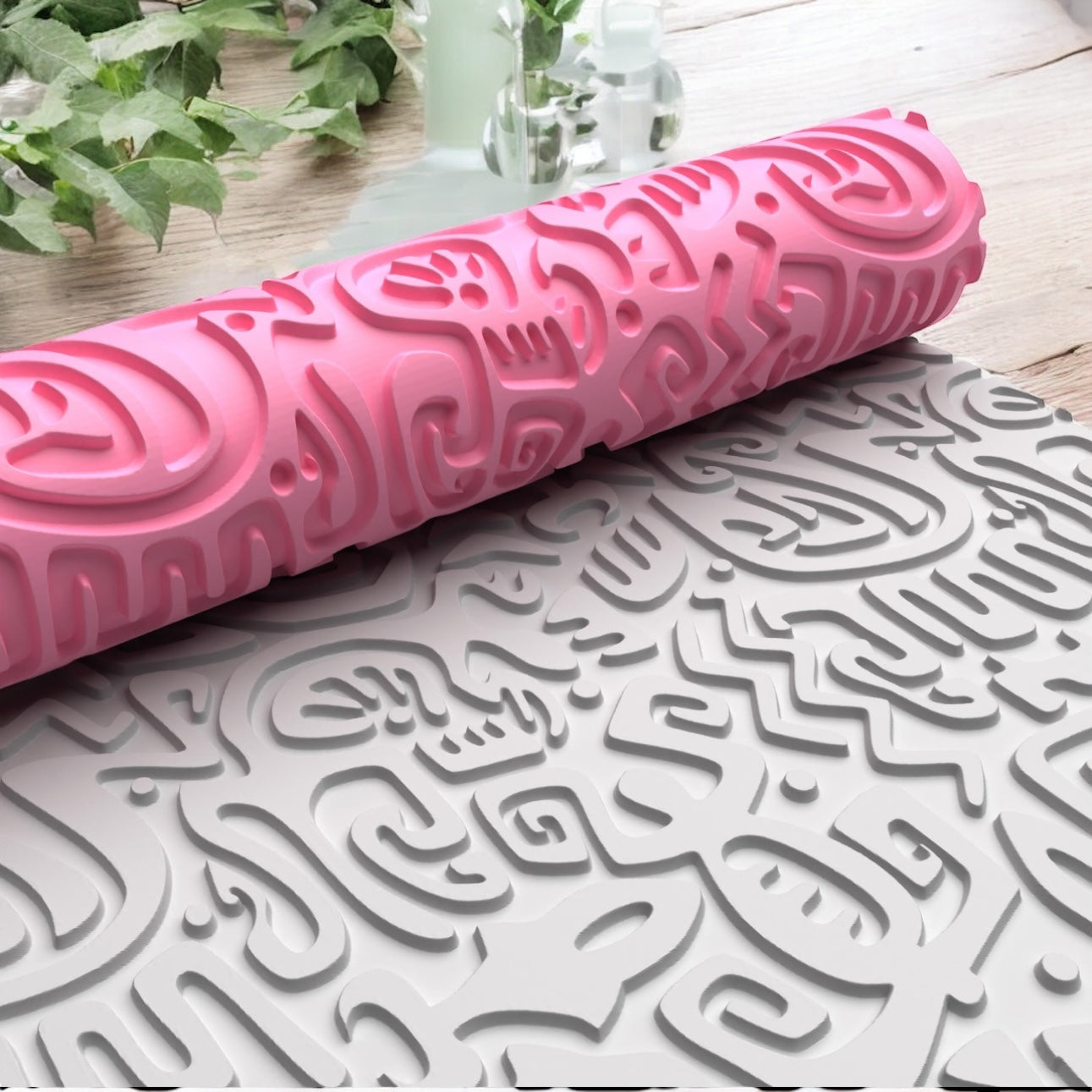 Textura roller 112 efecto tiki para arcilla polimérica