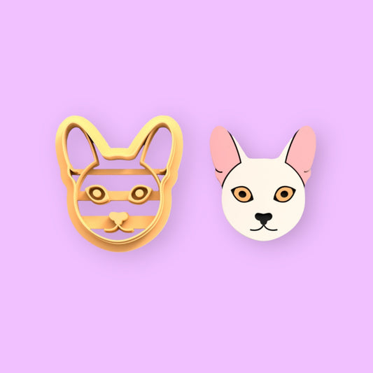 Cortador de argila de polímero de gato abissínio