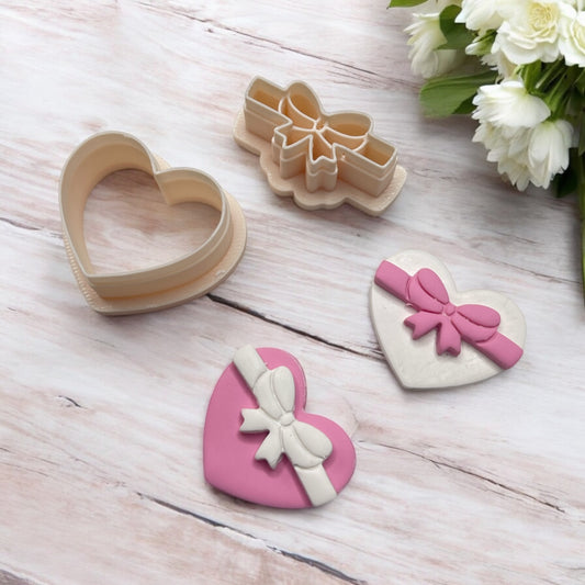 Corazon Caja Chocolate 4 - Cortadorpara hacer pendientes de arcilla polimérica