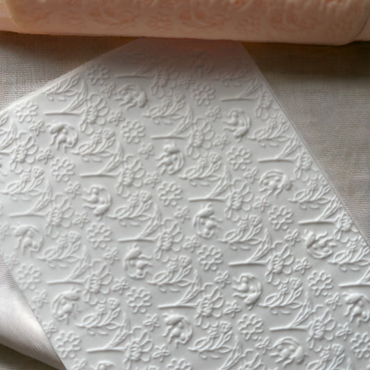 31-Rodillo textura mariquita para arcilla polimérica