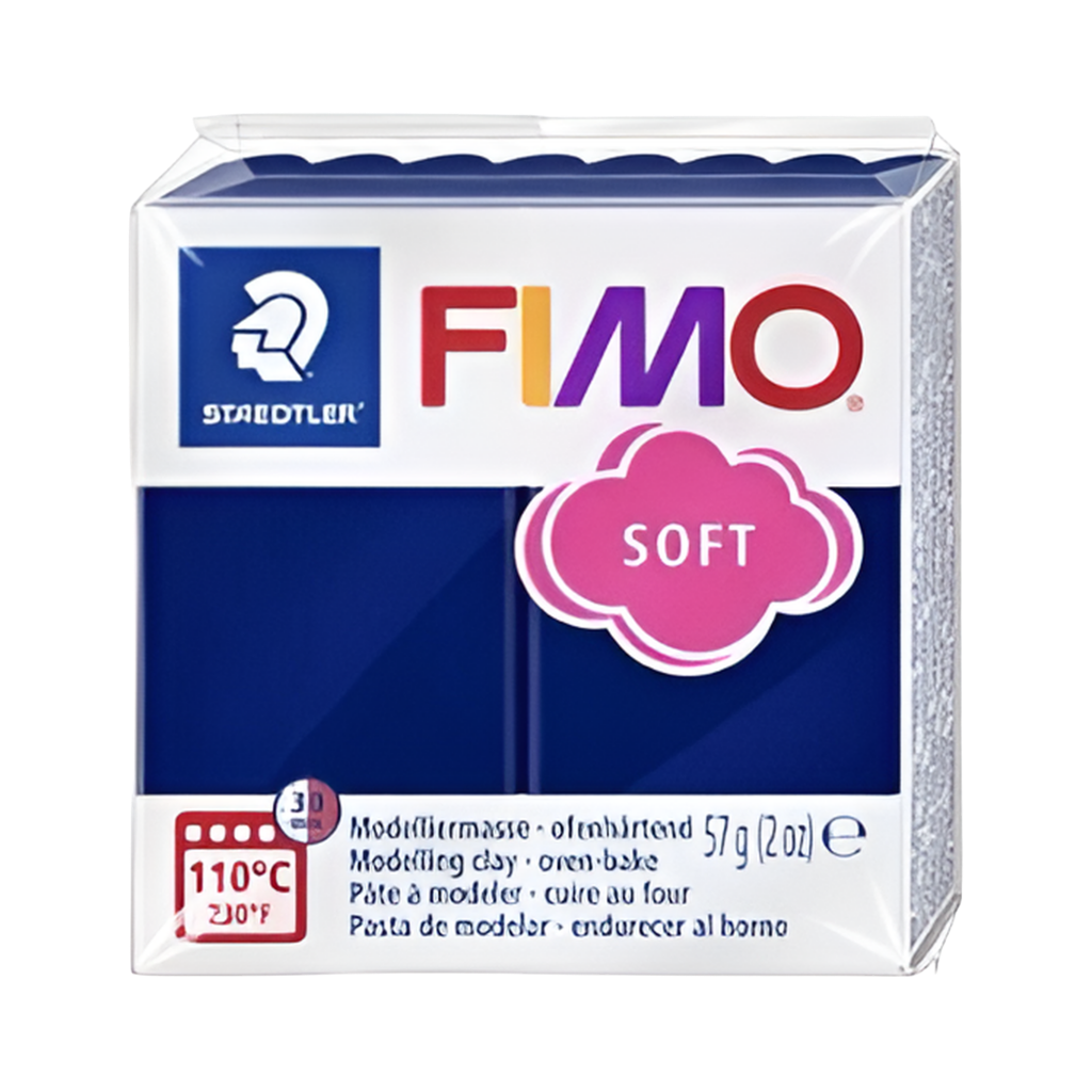 Argila de polímero azul Fimo soft windsor 57g -2 oz