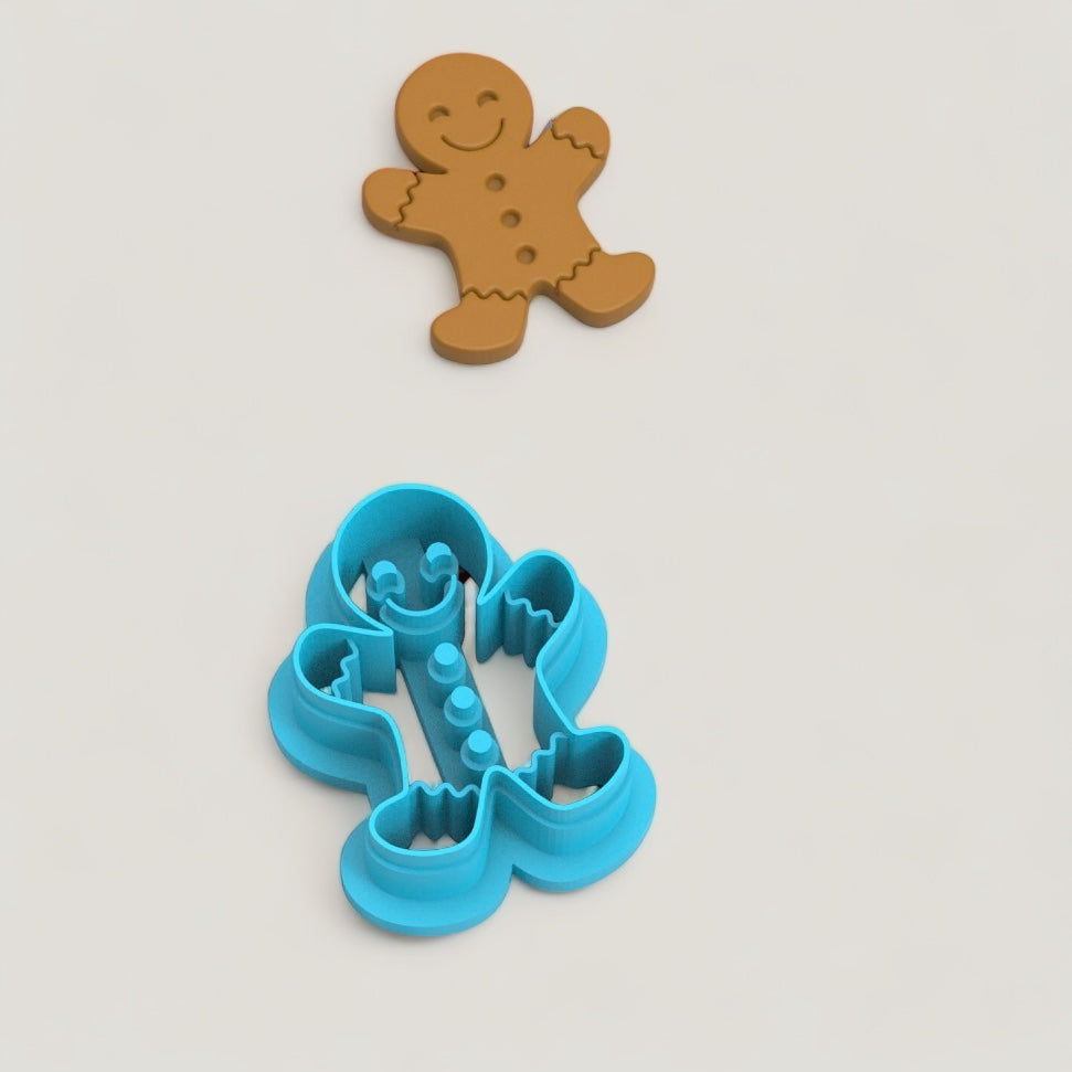 Cortador de argila de polímero de boneco de gengibre