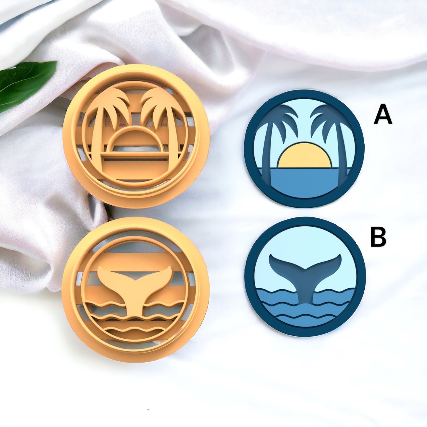 Cortador de moedas de verão para fazer brincos de argila polimérica