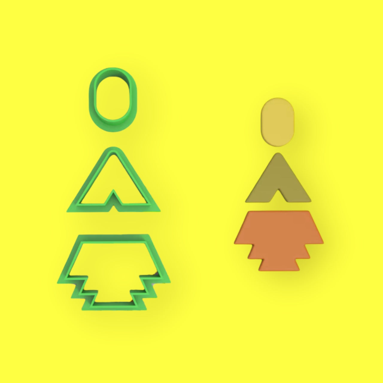 Cortador aztec combo A de arcilla polimérica