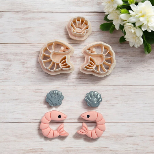 Camaron con concha – Cortador para hacer pendientes de arcilla polimérica.