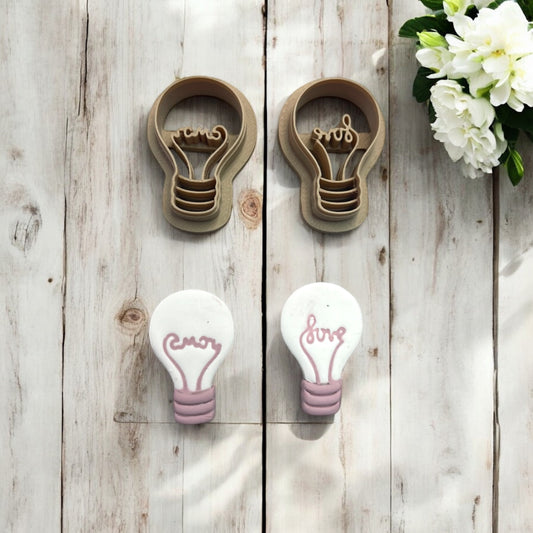 Bombillas Love 19 - Cortador para hacer pendientes de arcilla polimérica