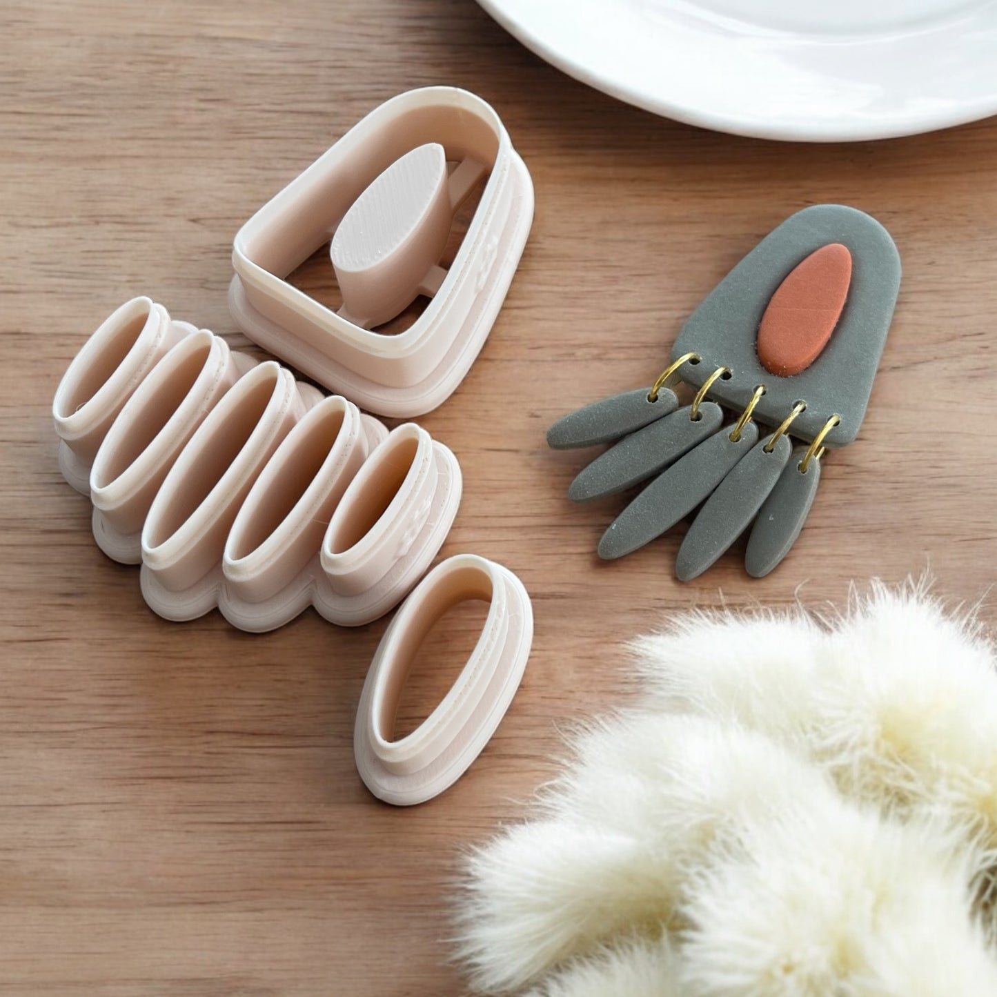 Boho B - Cortador para hacer pendientes de arcilla polimerica