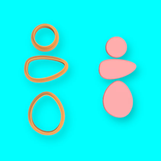 Cortador organic combo L de arcilla polimérica