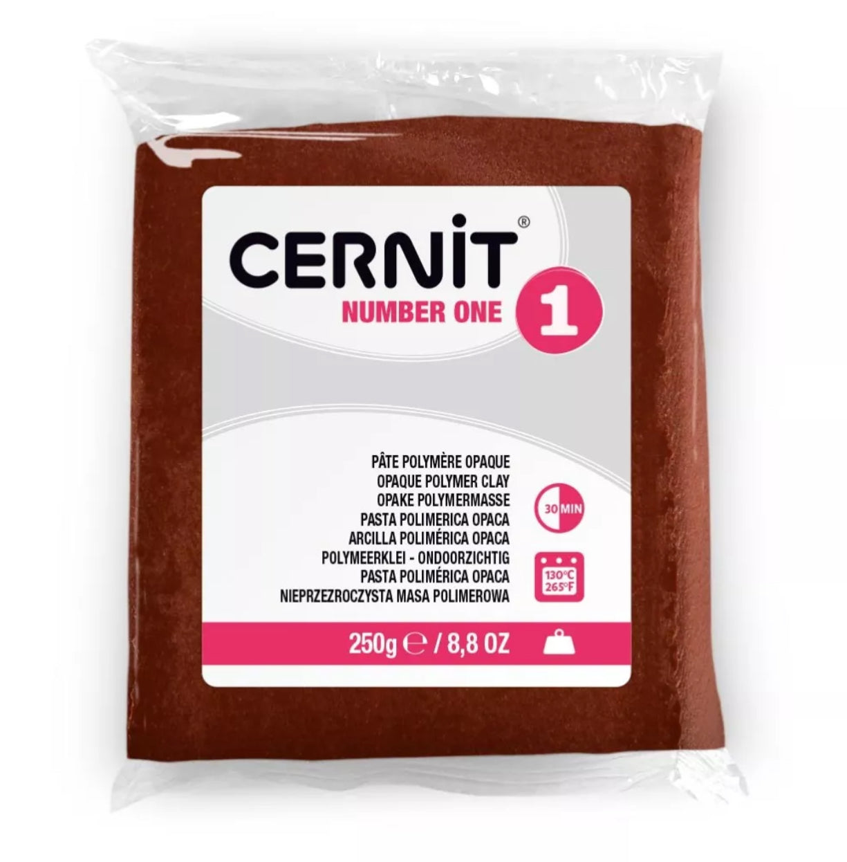 Arcilla Polimerica |Cernit n one Marrón 250g