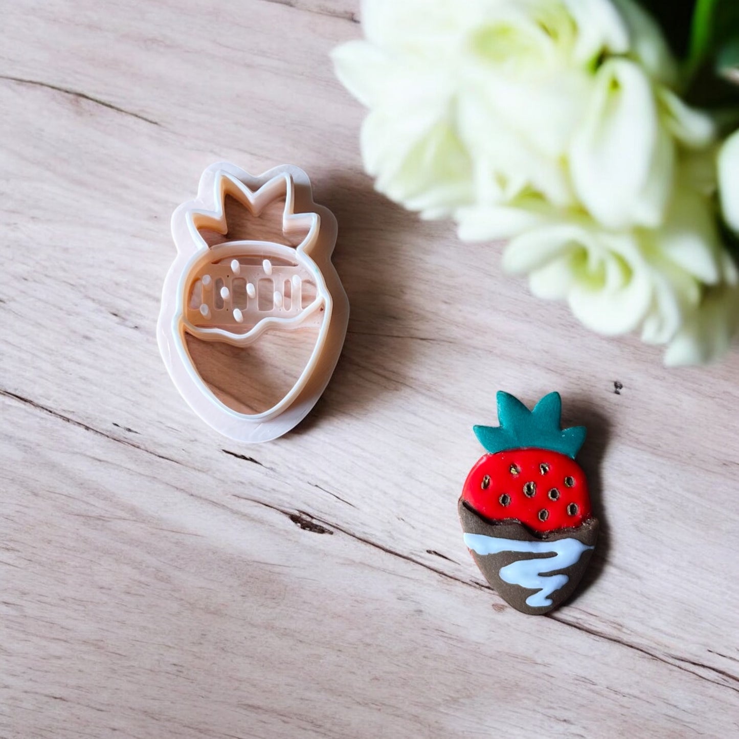 Fresa Chocolate - Cortador para hacer pendientes de arcilla polimérica