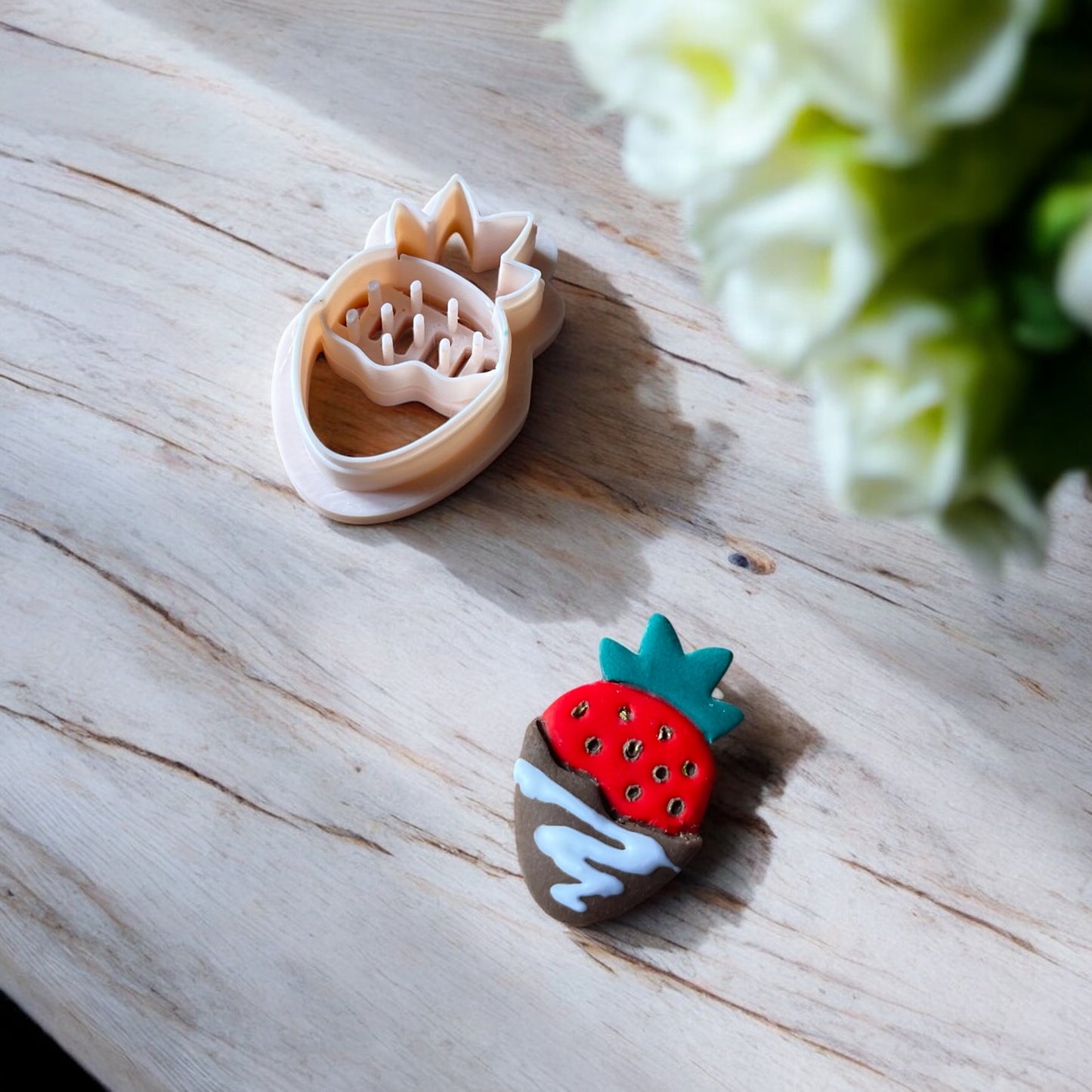 Fresa Chocolate - Cortador para hacer pendientes de arcilla polimérica