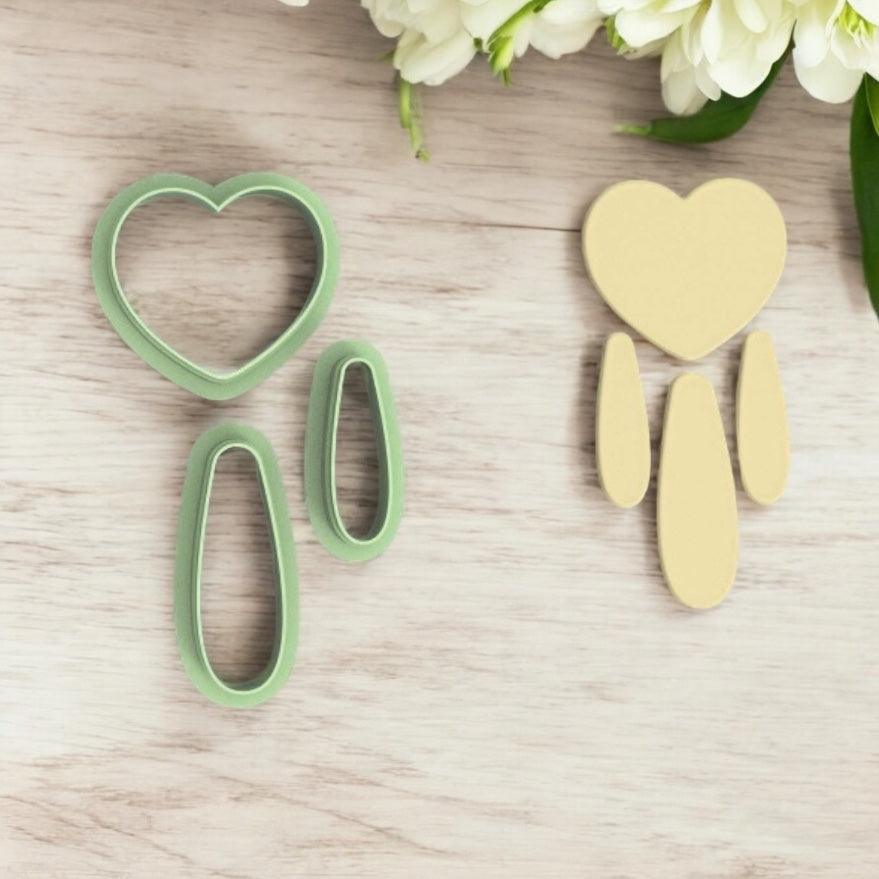 Combo corazón 13 A - Cortador para arcilla polimérica