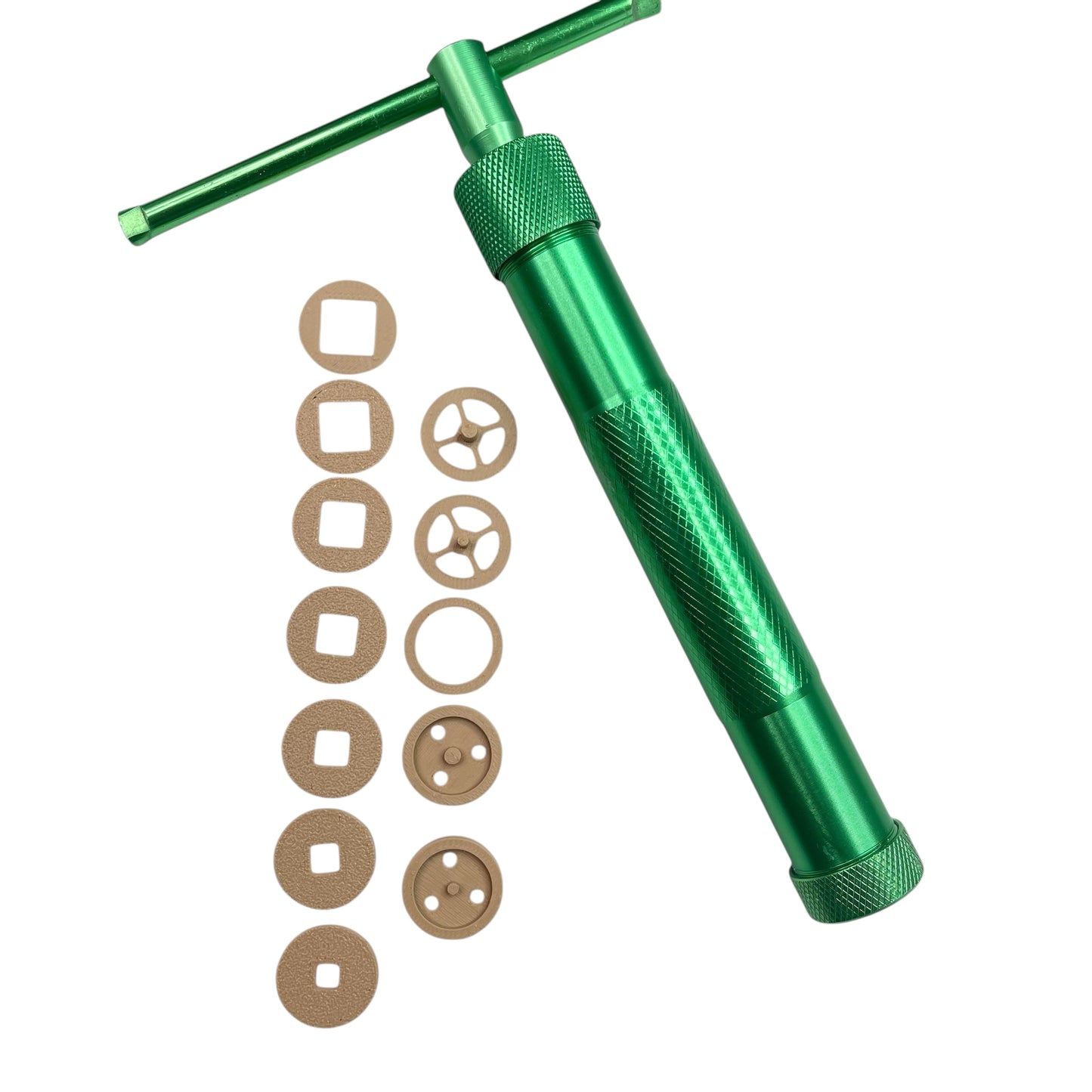 Pack discos extrusora cuadrado para hacer pendientes de arcilla polimérica