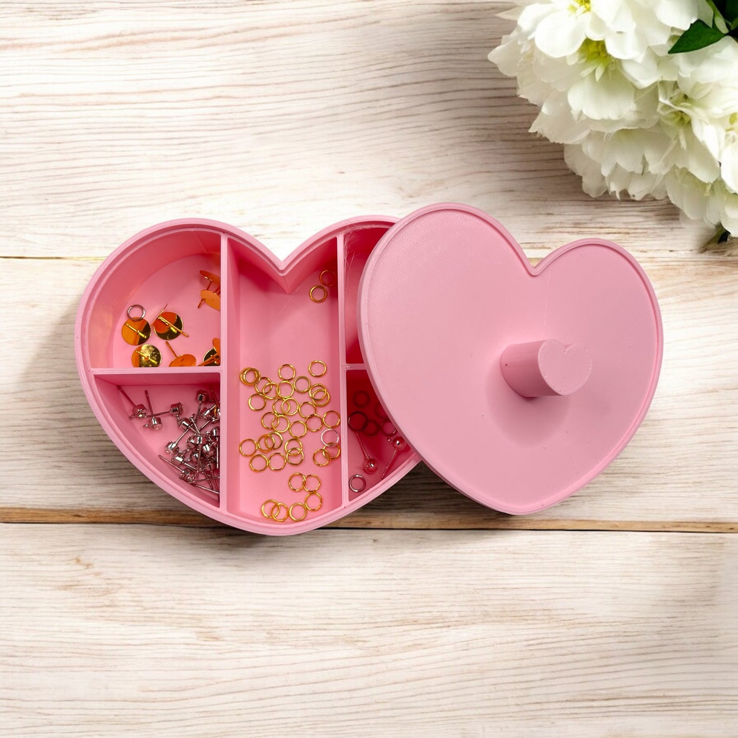 Joyero corazón organizador