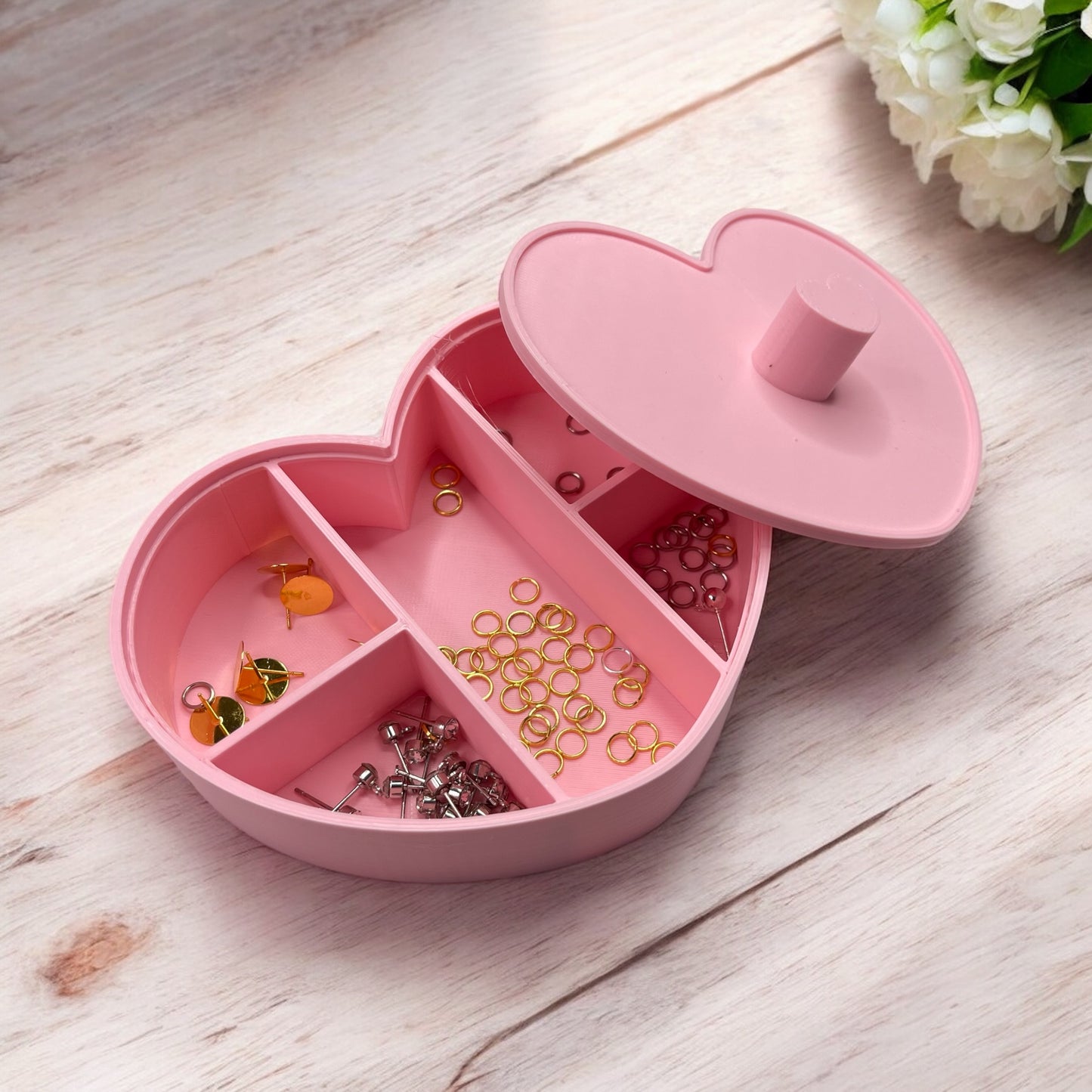 Joyero corazón organizador