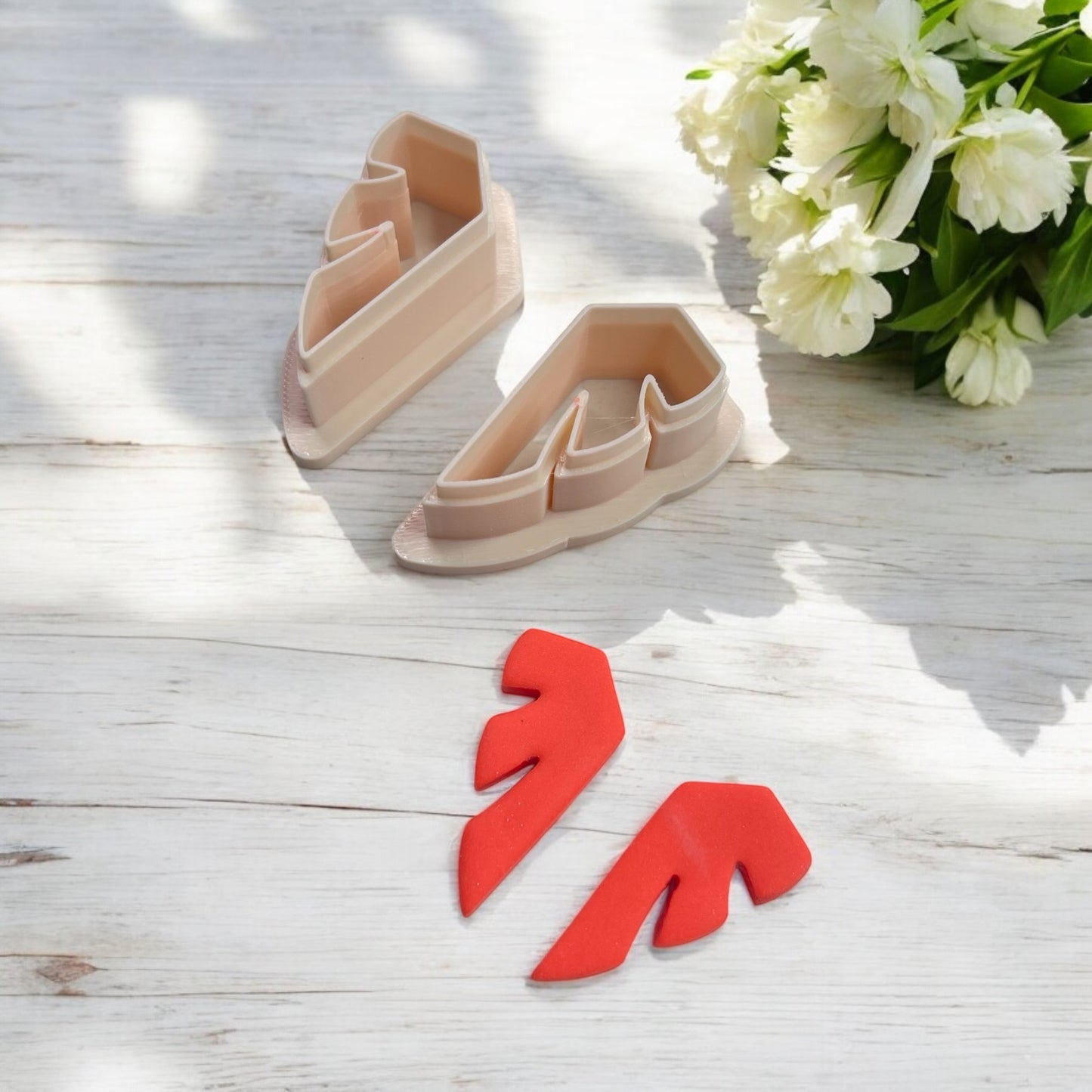 Marea geometrico cortador para arcilla polimerica