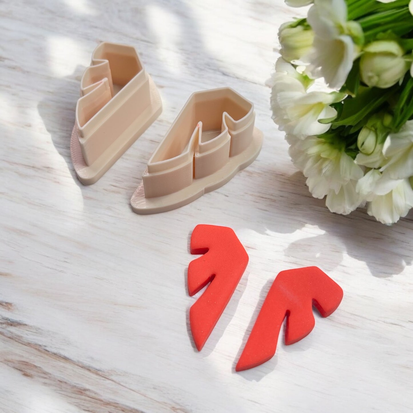 Marea geometrico cortador para arcilla polimerica