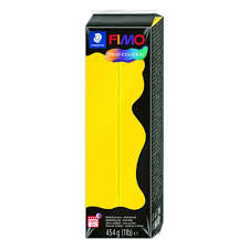 Fimo profesional  amarillo 100 arcilla polimerica 454g- 1 lb