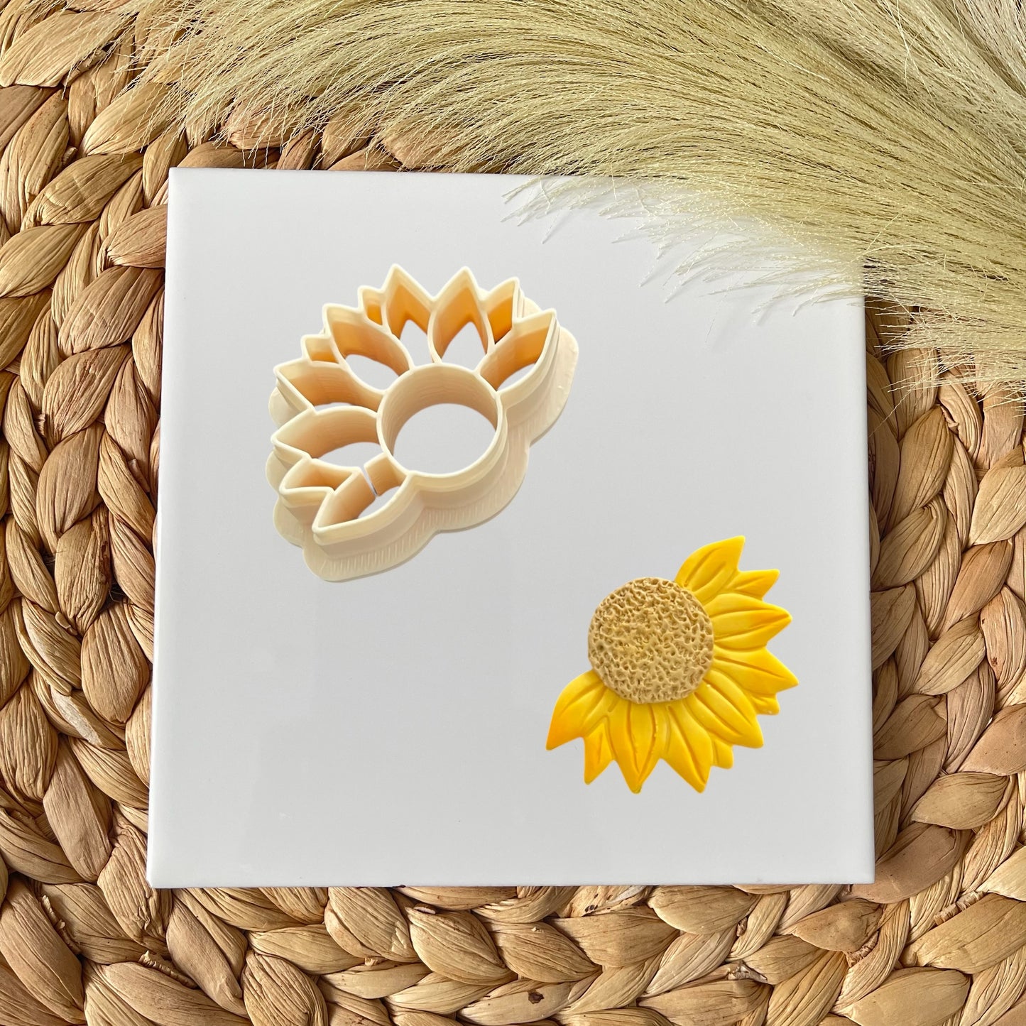 Medio girasol centro cortador para arcilla polimerica