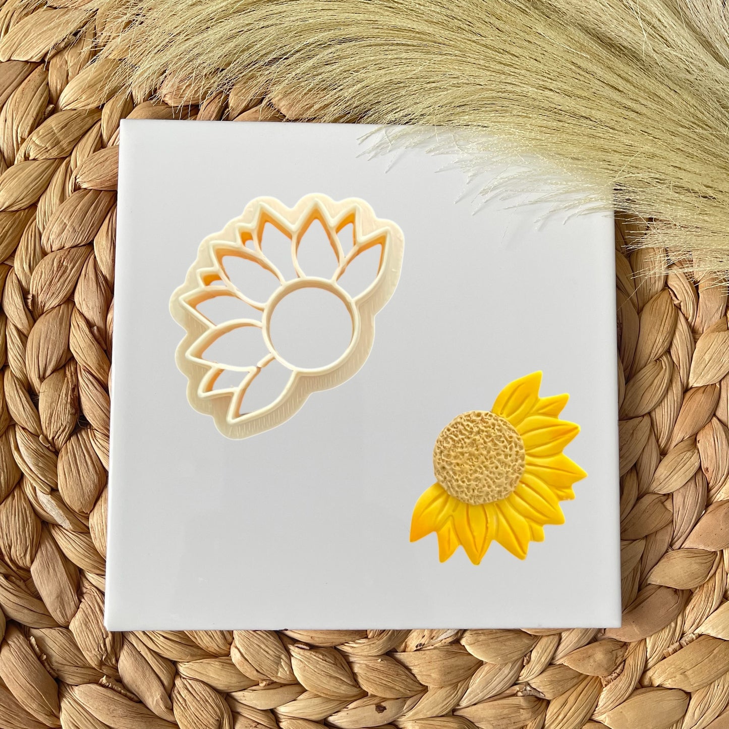 Medio girasol centro cortador para arcilla polimerica