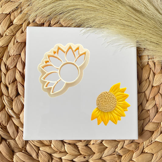 Medio girasol centro cortador para arcilla polimerica