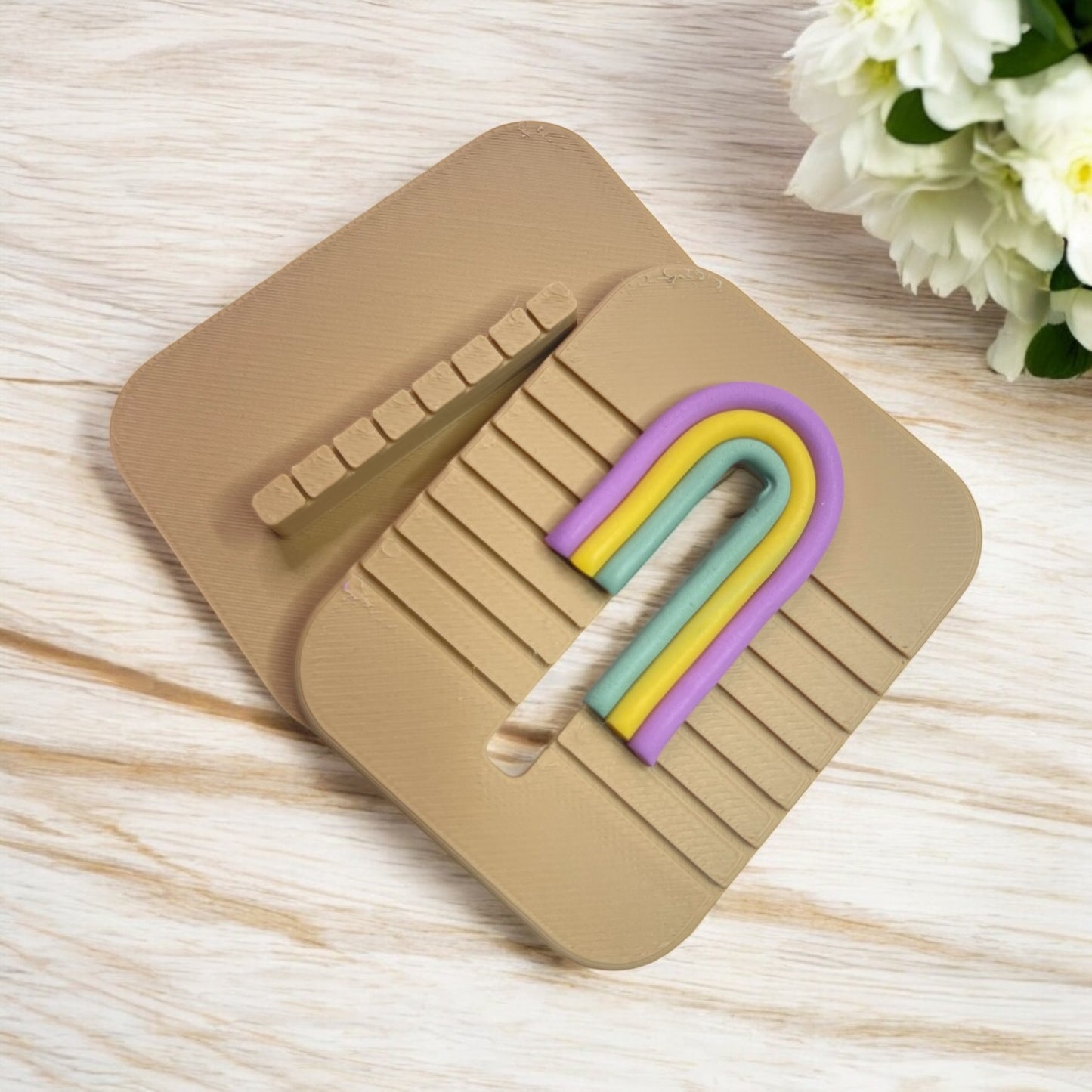 Base arcoíris para  pendientes de  arcilla polimerica