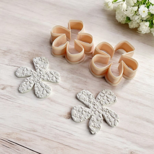 Flor original– Cortador para hacer pendientes de arcilla polimérica.