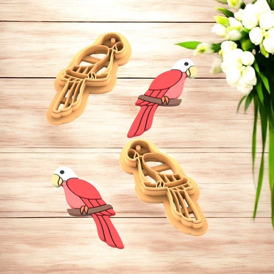 Loro– Cortador para hacer pendientes de arcilla polimérica.