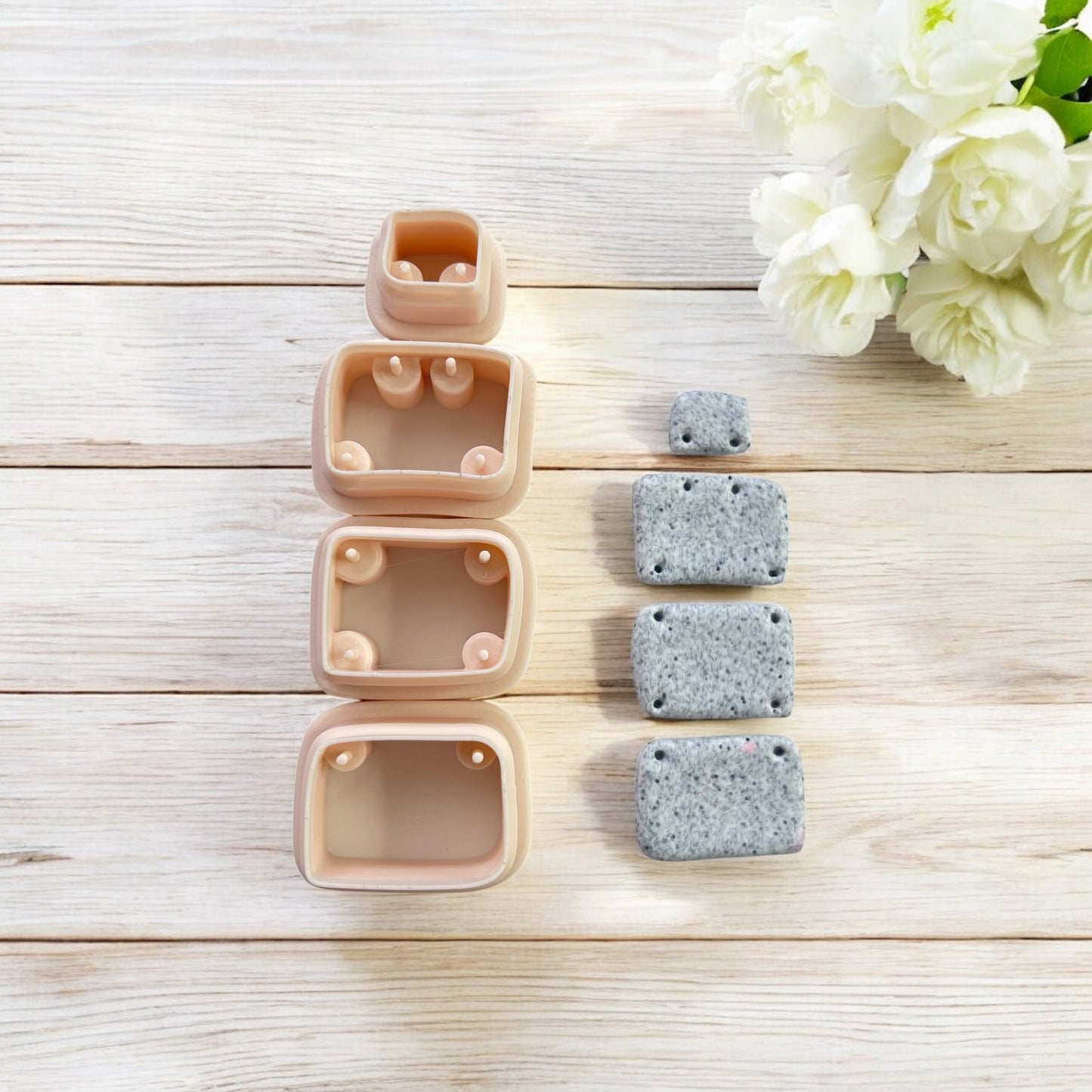 Cortador Arcilla Polimérica | Combo cuadrado | Minipekas