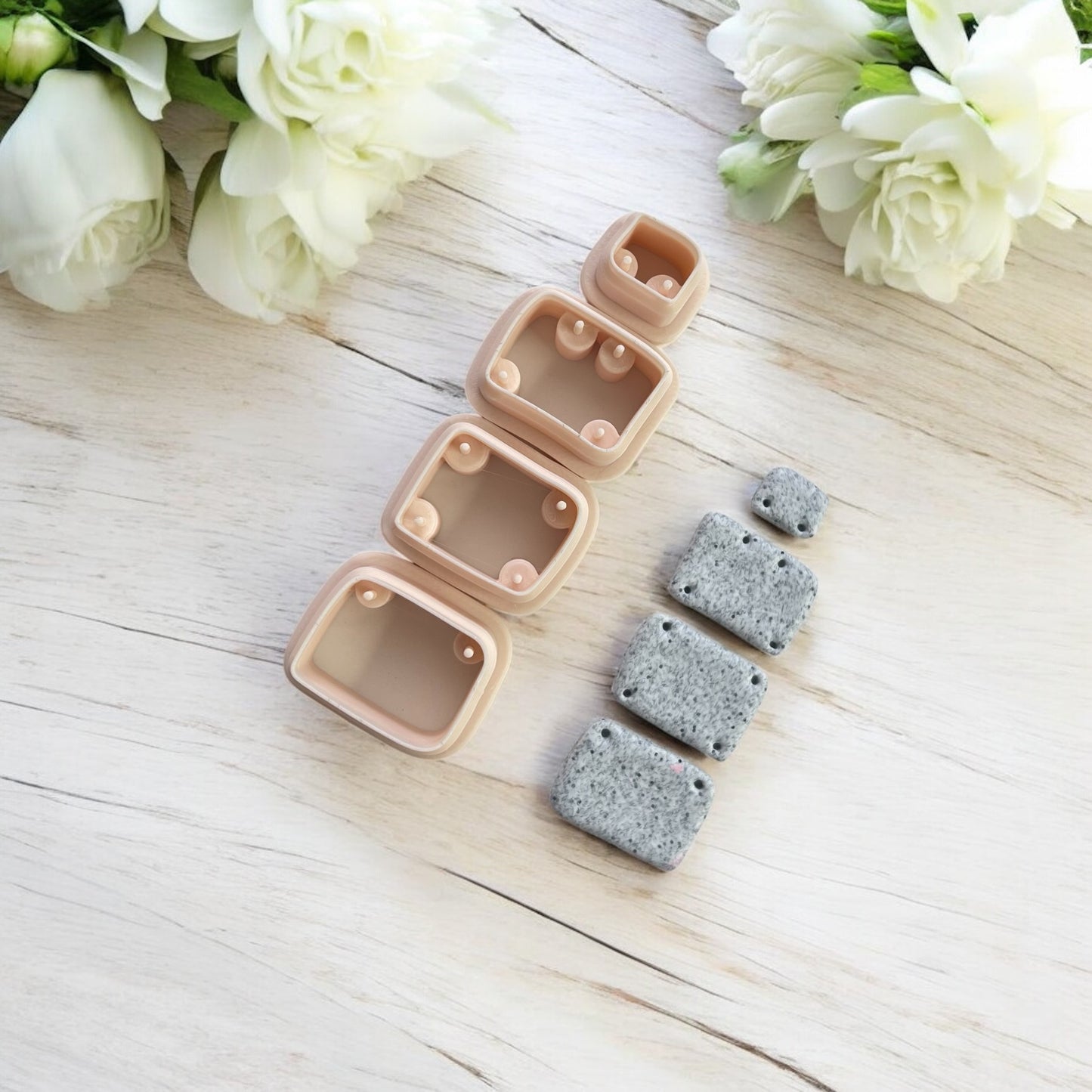 Cortador Arcilla Polimérica | Combo cuadrado | Minipekas