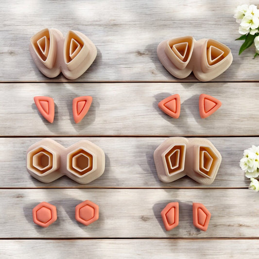 Mini Cortador arcilla polimérica | Boton Stud 1 Embossed